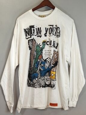 Brand X Punk NYC Graphic Long Sleeve Shirt , NWT Size M